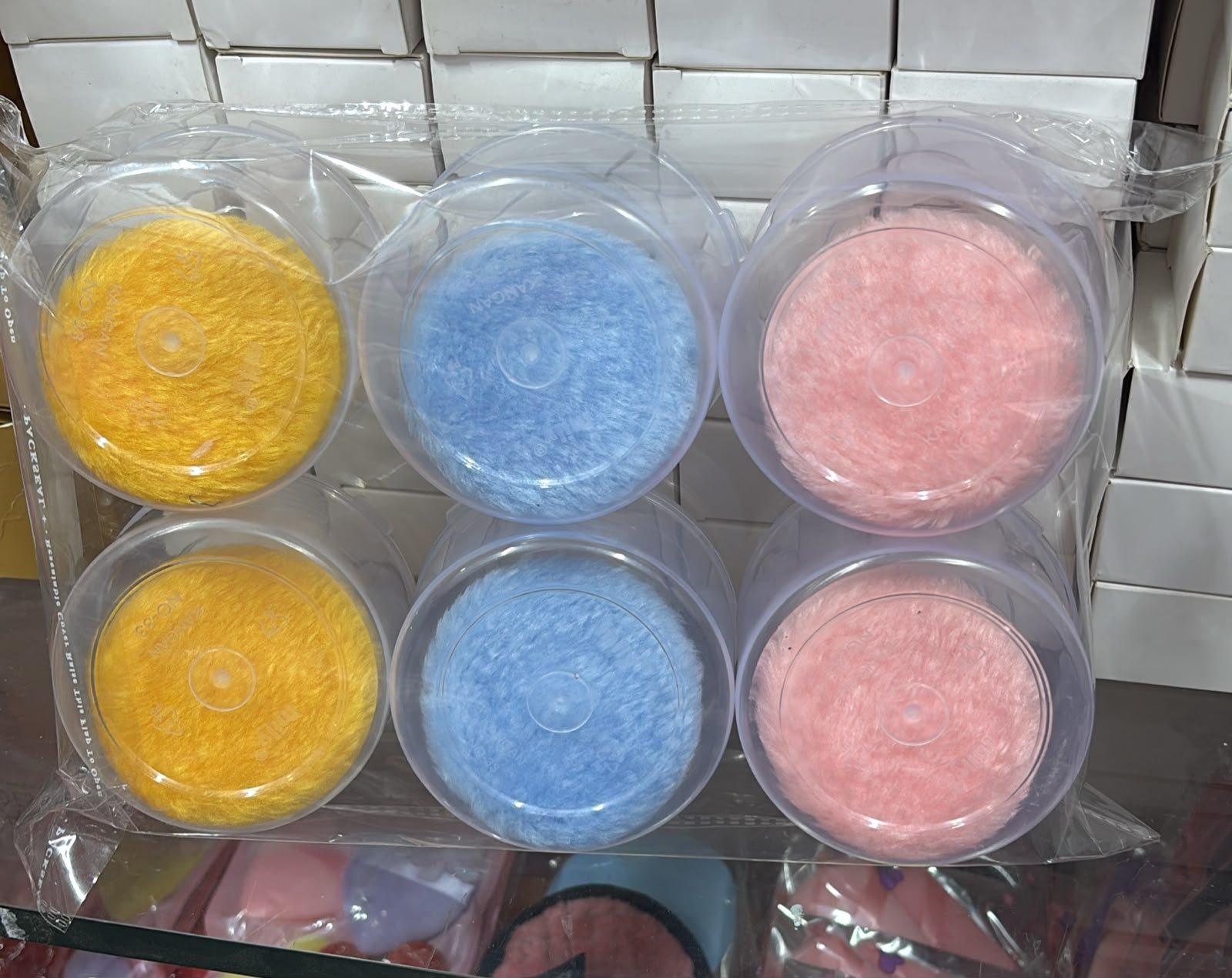 Body Powder Puff Container Set